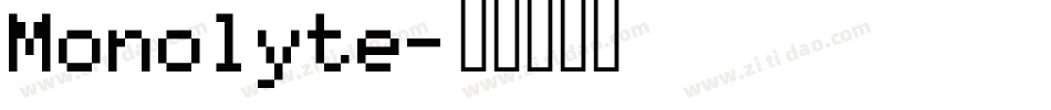 Monolyte字体转换