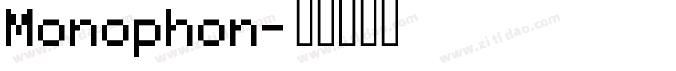 Monophon字体转换