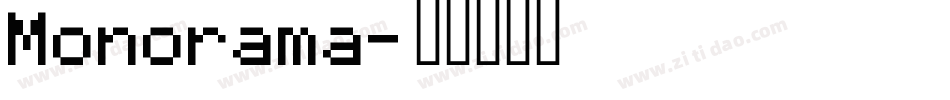 Monorama字体转换