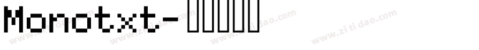 Monotxt字体转换
