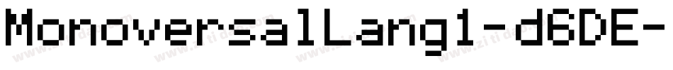MonoversalLang1-d6DE字体转换