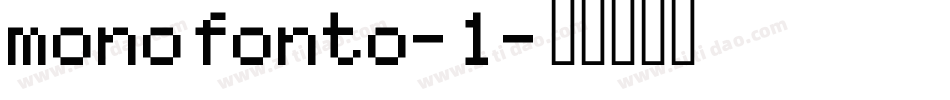 monofonto-1字体转换