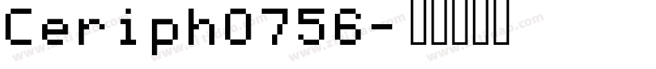 Ceriph0756字体转换