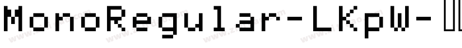 MonoRegular-LKpW字体转换