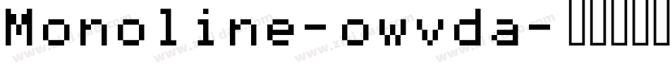 Monoline-owvda字体转换