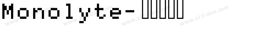 Monolyte字体转换