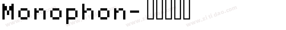 Monophon字体转换