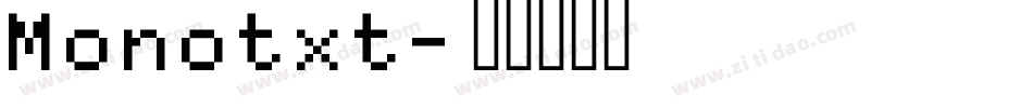 Monotxt字体转换