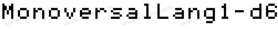 MonoversalLang1-d6DE字体转换