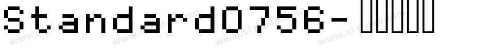 Standard0756字体转换