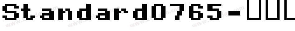 Standard0765字体转换