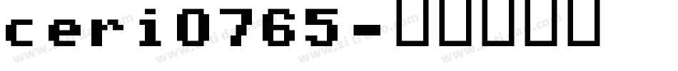 ceri0765字体转换