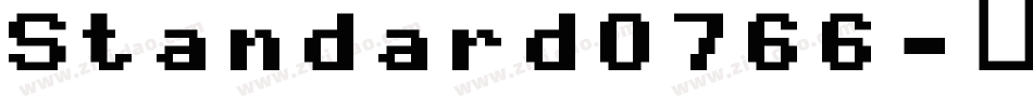 Standard0766字体转换