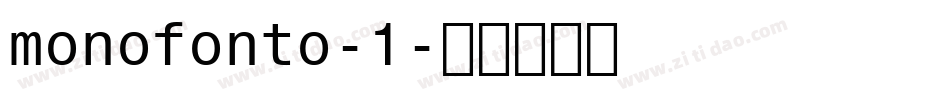 monofonto-1字体转换