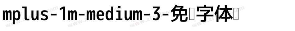 mplus-1m-medium-3字体转换