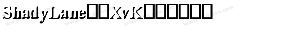 ShadyLane-7XvK字体转换