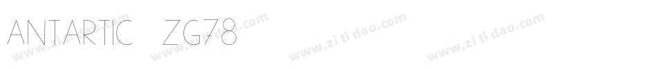 Antartic-ZG78字体转换