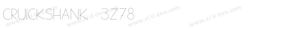 Cruickshank-3z78字体转换