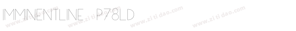 ImminentLine-p78lD字体转换