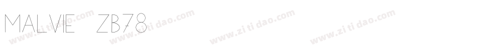 Malvie-ZB78字体转换