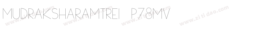 MudraksharamTrei-p78mv字体转换