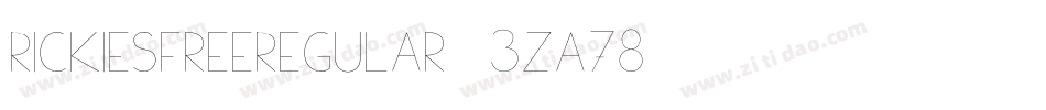 RickiesFreeRegular-3za78字体转换