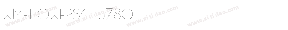 Wmflowers1-j78O字体转换