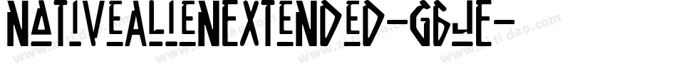 NativeAlienExtended-g6jE字体转换
