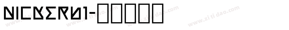 NICKERB1字体转换