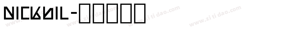 nickbil字体转换