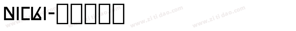 nicki字体转换