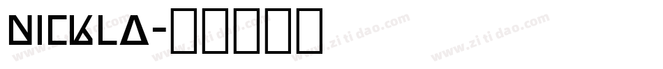nickla字体转换