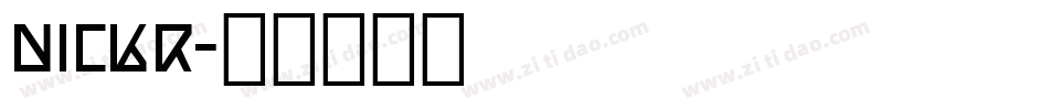 nickr字体转换