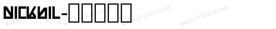 nickbil字体转换