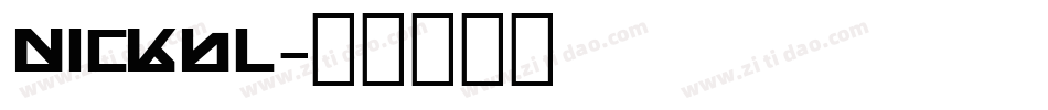 nickbl字体转换
