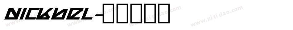 nickbel字体转换