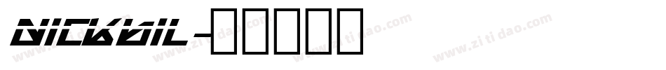 nickbil字体转换