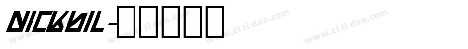 nickbil字体转换