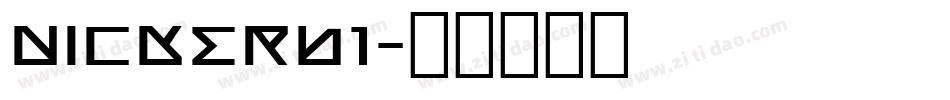 NICKERB1字体转换