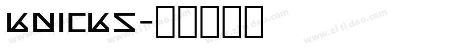 knicks字体转换