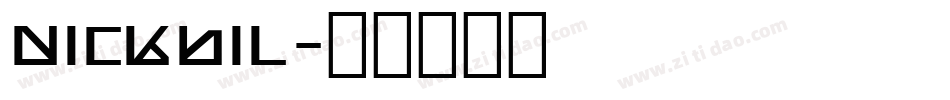 nickbil字体转换