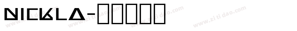 nickla字体转换