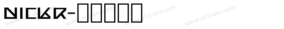 nickr字体转换