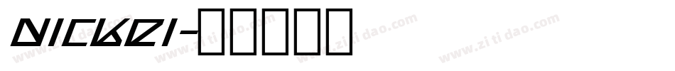 nickei字体转换