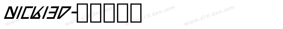 nicki3d字体转换