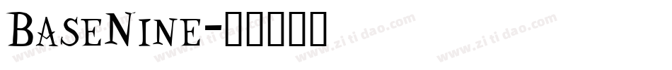 BaseNine字体转换