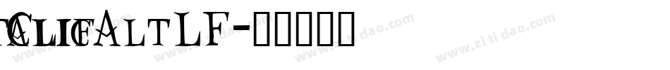 CliffordNine-ItalicAltLF字体转换