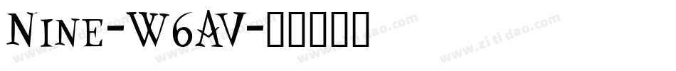 Nine-W6AV字体转换