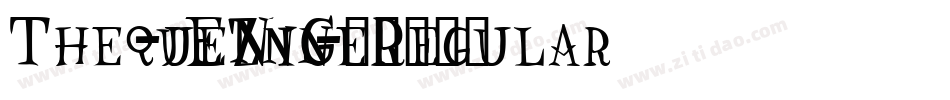 ThequeNineRegular-jEZnG字体转换