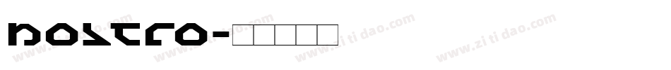 nostro字体转换